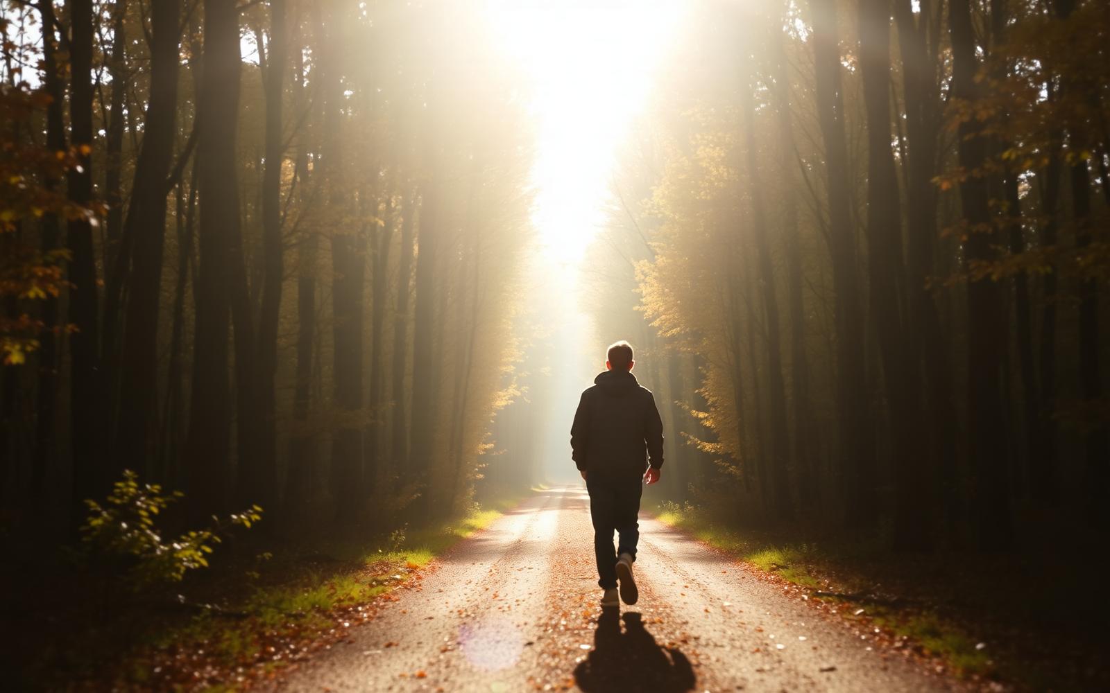 Weg durch den Wald – symbolisch für den Weg zum Wunschgewicht